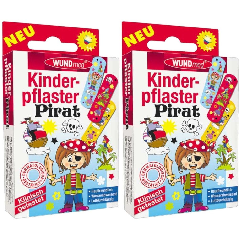 2x Kinderpflaster Pirat 2x10 St Pflaster