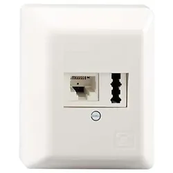 Rutenbeck Anschlußdose TAE6 F+N Ap rw IAE/UAE8(6)#13311101