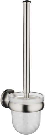 Dornbracht Madison WC-Bürstengarnitur 83900361-06 Wandmodell, Glaseinsatz Kristallglas, matt, platin matt