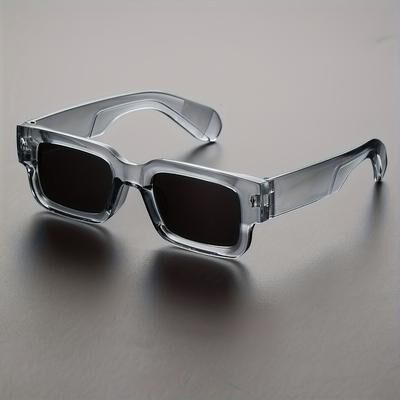 Inspire Daily Merch Trendy Rectangular Glasses For Outdoor Sports Parties Fishing Climbing Driving grey