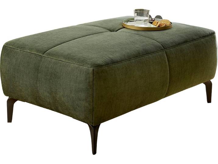 Jockenhöfer Gruppe Hocker Salo, B: 114 cm, im Retrolook mit Wellenunterfederung und frei im Raum stellbar