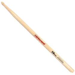 Wincent Drumsticks 5B XXL Hickory Sticks (Schlagzeug), Drumsticks + Schlägel, Braun