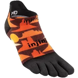 Injinji Herren Run Lightweight No-Show Artist Designed bunt