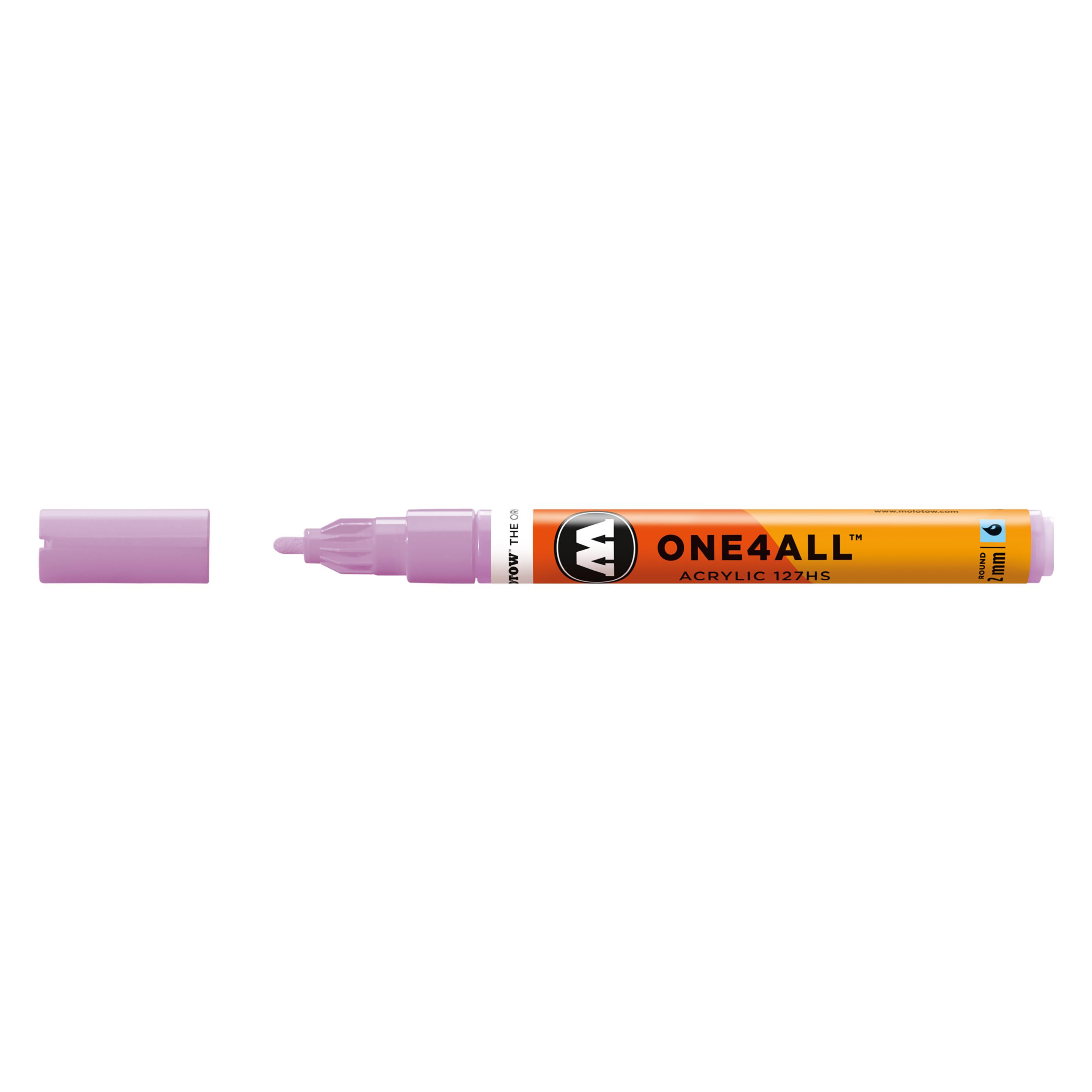 Molotow Permanentmarker One4All 127 HS nachfüllbar 2mm flieder pastell (1x) (MO127216)