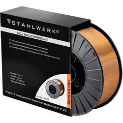 Stahlwerk, Schweissgerät Zubehör, Schweissdraht MIG MAG Premium Drahtrolle ER70S-6 SG2 0,8 mm 15 kg