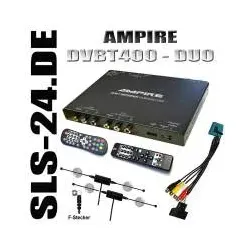 AMPIRE DVBT400-DUO DVB-T Receiver 2 Zonen USB-Recorder mit BMW Video Adapter ...