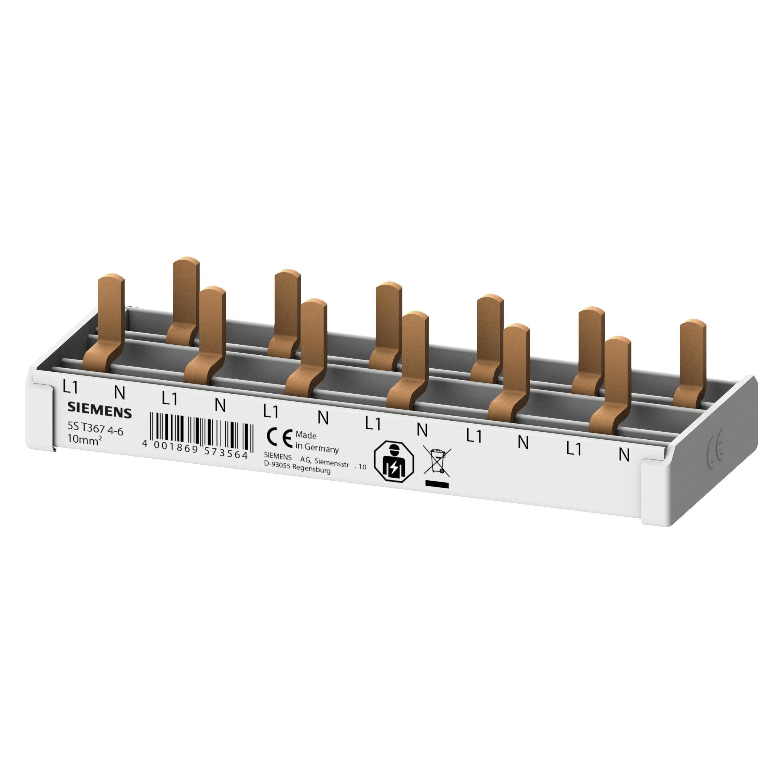 Siemens Stiftsammelschiene 5ST3674-6 kompakt 10qmm 6TE (5ST36746)