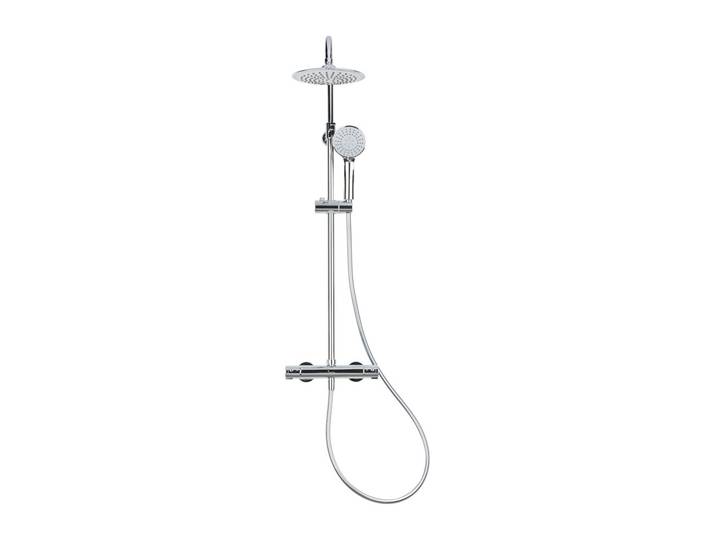 Optima Colonne de douche avec mitigeur thermostatique + Douchette 3 jets, chrome (OPTIMASSTK)
