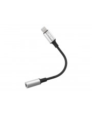 InLine Lightning Audio Adapter Kabel für iPad iPhone iPod silber/schwarz 0,1m 0,1 m (31440)