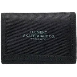 Brieftasche ELEMENT "Element Co", Herren, schwarz (flint schwarz), Obermaterial: 100% Polyester., Kleinlederwaren Brieftasche