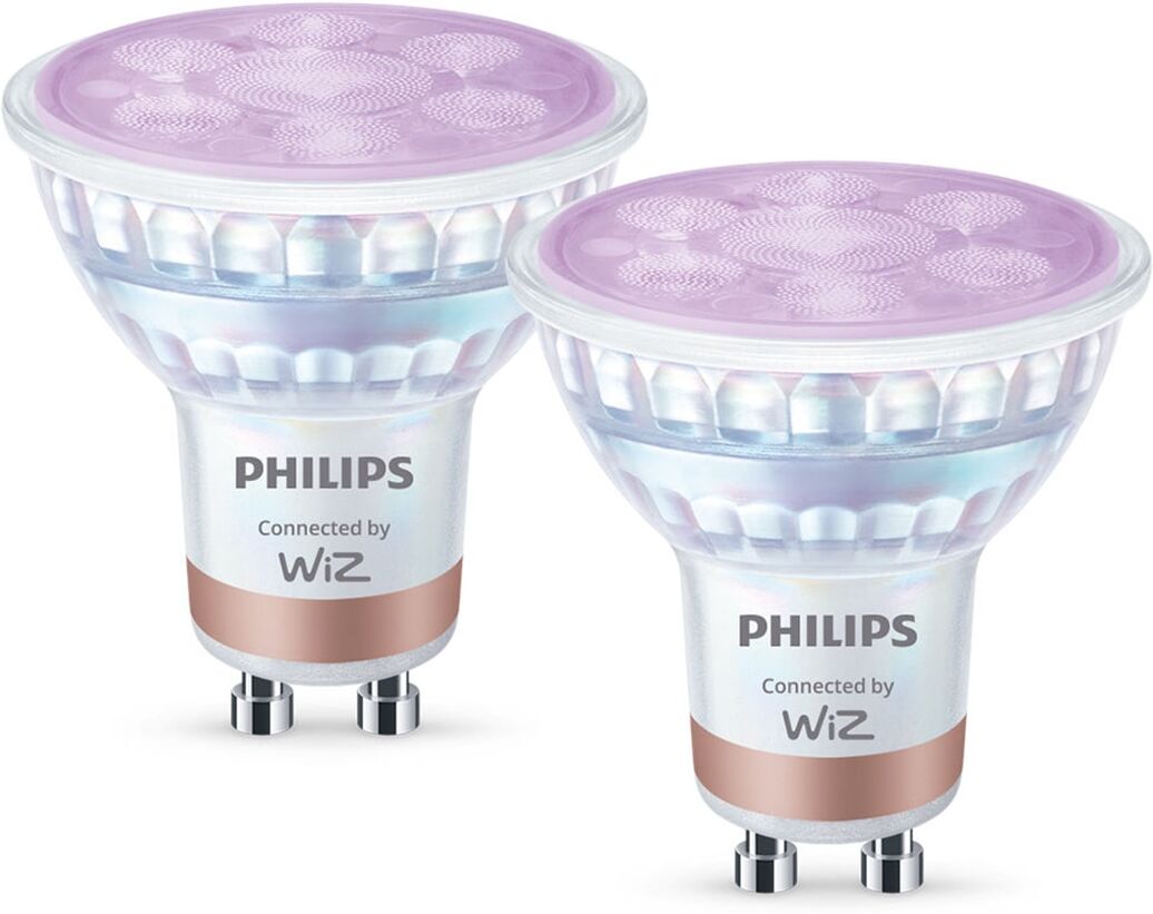 Philips Bombilla Led inteligente Smart LED Foco 50 W, PAR16, GU10 x2, regulable, hasta 345 lúmenes.