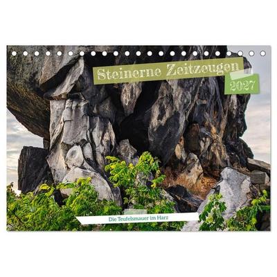 Steinerne Zeitzeugen (Tischkalender 2027 DIN A5 quer), CALVENDO Monatskalender