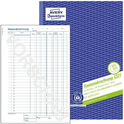 Avery, Formular, Kassenabrechnung