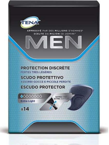 TENA Men Escudo Protector Extra Fino 14uds