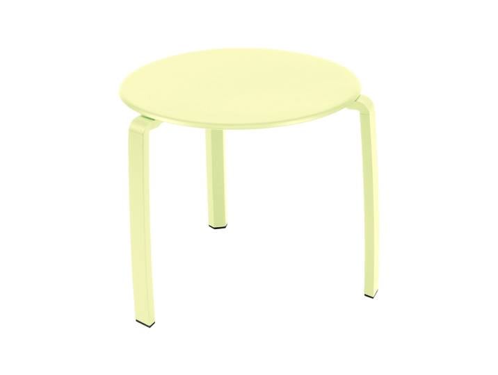 Beistelltisch, Aluminium, Zitronensorbet, Ø 48 cm, Klassisch & Modern, Fermob