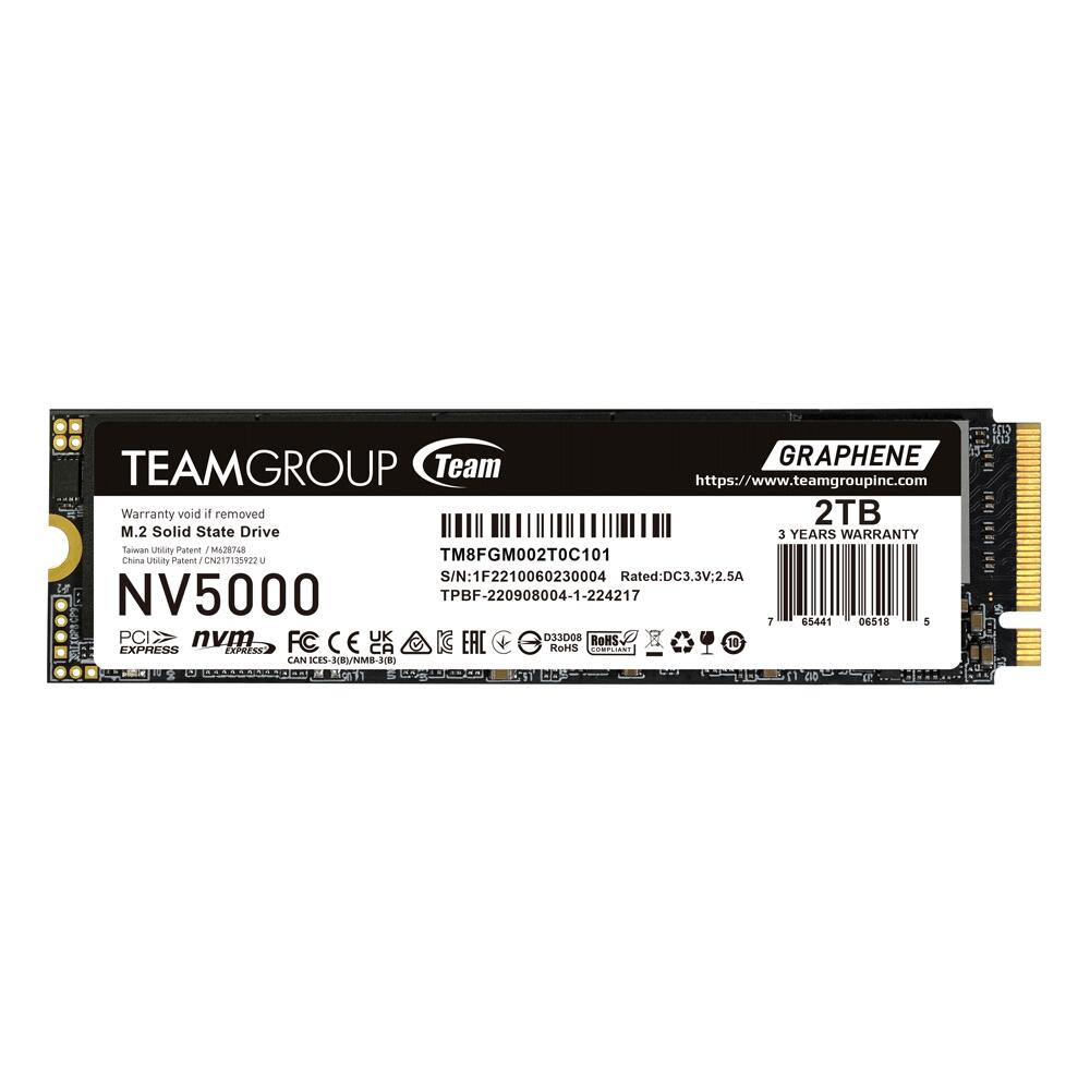 Team Group NV5000 M.2 PCIe 4.0 SSD - 2 TB TM8FGM002T0C101