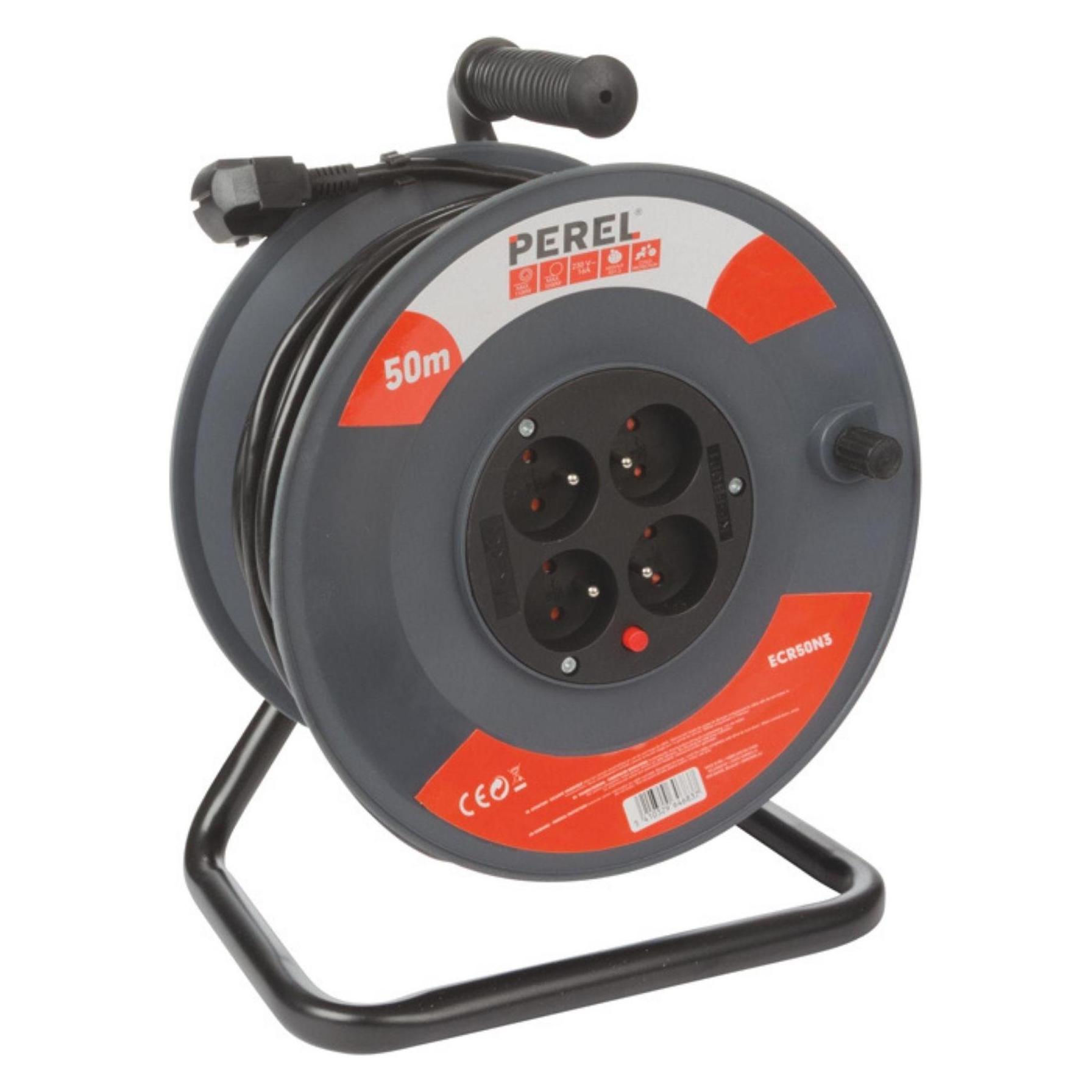 Perel Kabeltrommel (50 m, 1.50 mm²) (ECR50N3)