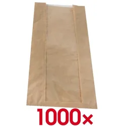 Papstar 1000 Sichtstreifenbeutel braun - 47 x 20 x 9 cm braun