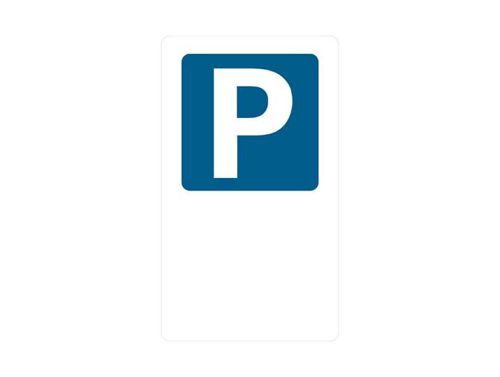 Schild P ohne Text 33 × 19 × 0.1 cm