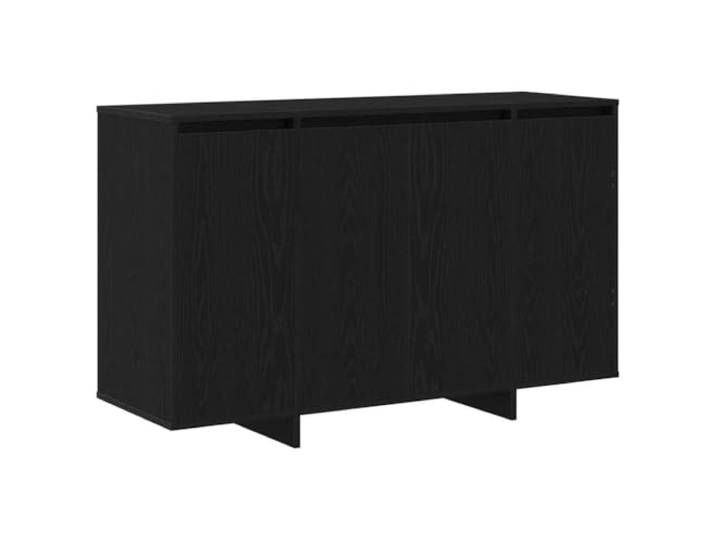 Kaorsrow Sideboard Schwarz Eichen-Optik 120x41x75 cm Kommode mit 4 Türen Vielseitiger Schrank aus Holzwerkstoff für Wohnzimmer und Essbereich mit 4 Scharniertüren und geräumigen Regalböden.