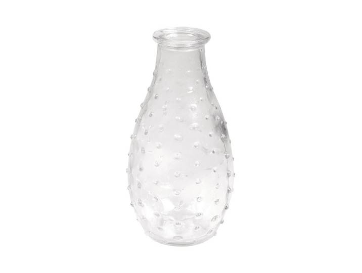 Rayher Glasvase mit Punkten ⌀ 7 × 14 cm