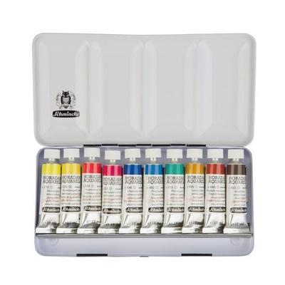 Schmincke Horadam Aquarell, Metallkasten, 10 x 15 ml Tuben