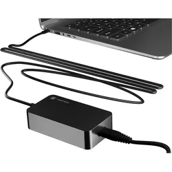 Genesis Zasilacz do laptopa Natec GRAYLING USB-C (NZU-2033) (45 W), Notebook Netzteil, Schwarz