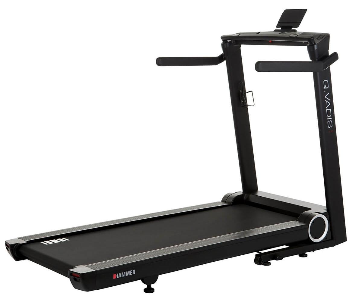 HAMMER Q. VADIS 7.0, 150 kg, 22 km/h, Kalorien, Distanz, Herzfrequenz, Incline, Geschwindigkeit, Zeit, 2 Benutzer, Schwarz, 0 - 12%