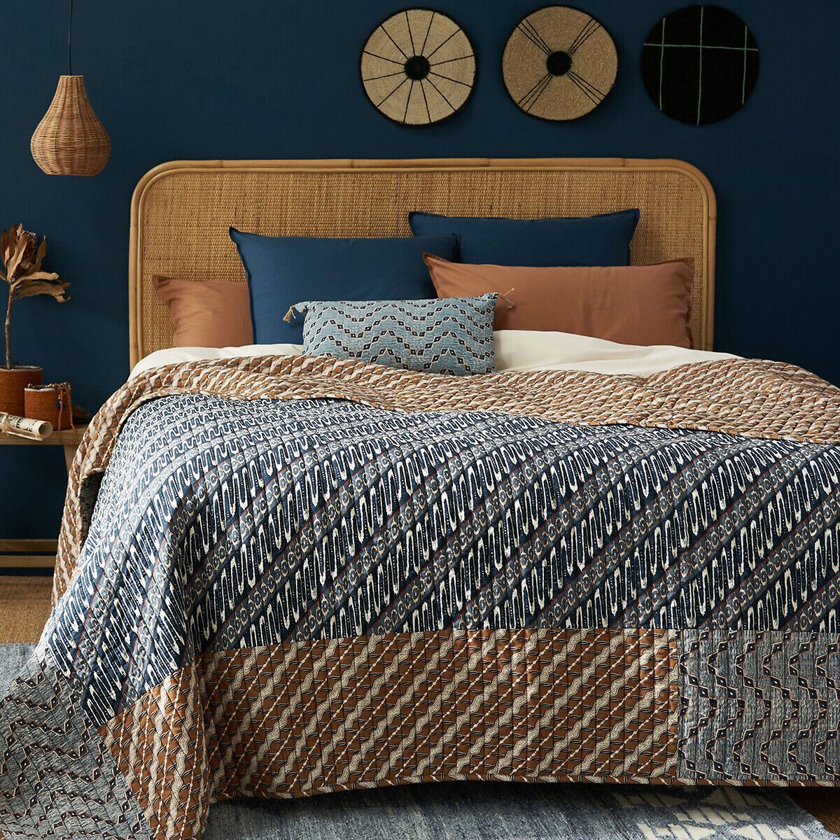 LA REDOUTE INTERIEURS Couvre-lit Kantha coton lavé, Midako