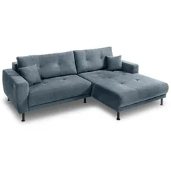 BOOOM Ecksofa mit Funktion Magic Stoff Ash