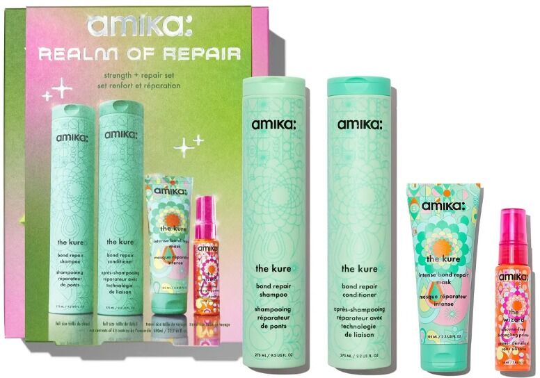 amika Realm Of Repair Strength + Repair Routine Set (Worth £93.75!)
