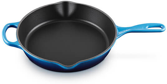 Le Creuset Signature Azure Cast Iron 26cm Deep Skillet