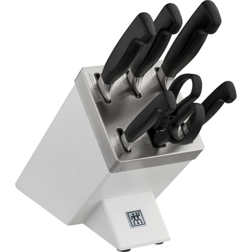 Zwilling Vier Sterne Messerblock 7-tlg. weiß