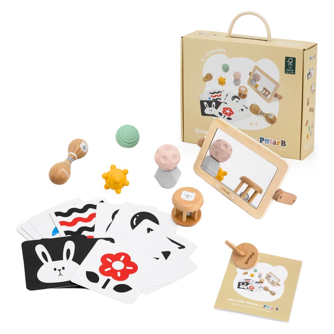 Viga Toys Baby Box - Entwicklungsspielzeug-Set für Babys und Kleinkinder (0-18 Monate) (V44261FSC)