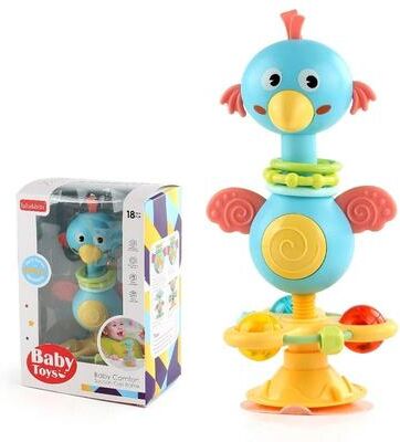 Uplifted Finds Baby Cartoon Interactive Suction Cup Tray Toy bird