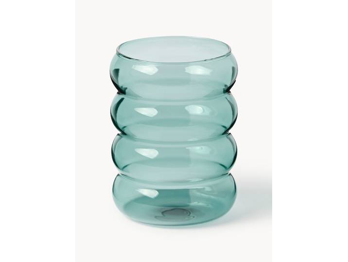 Mondgeblazen borosilicaatglazen Bubbly, 4-delig