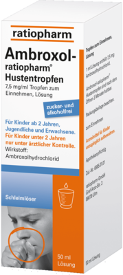 ratiopharm GmbH AMBROXOL-ratiopharm Hustentropfen 50 ml 00563080