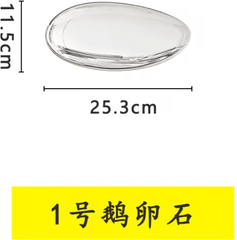 Inspire Curations Luxury Goose Egg Stone Pendant Wall Decor Modern Water Drop Acrylic Wall Accent s.1