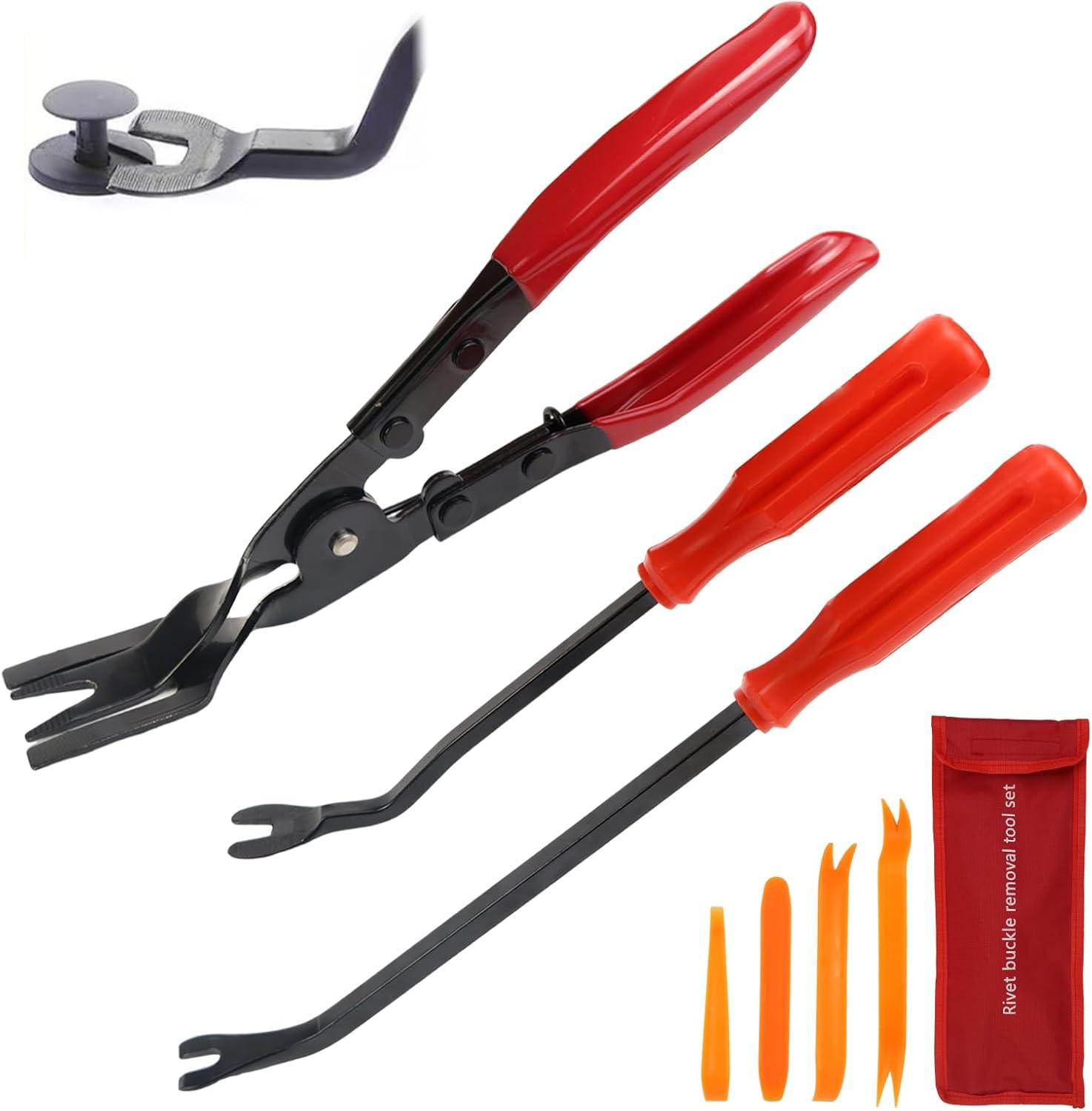 8-delige Auto Demontage Gereedschap Set met Plastic Trim Wedges en Release Levers voor Auto Klussen