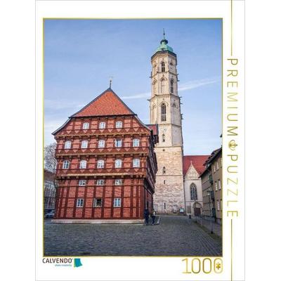 CALVENDO Puzzle Braunschweig - Alte Waage und St. Andreaskirche | 1000 Teile Lege-Größe 64x48cm Foto-Puzzle für glückliche Stunden