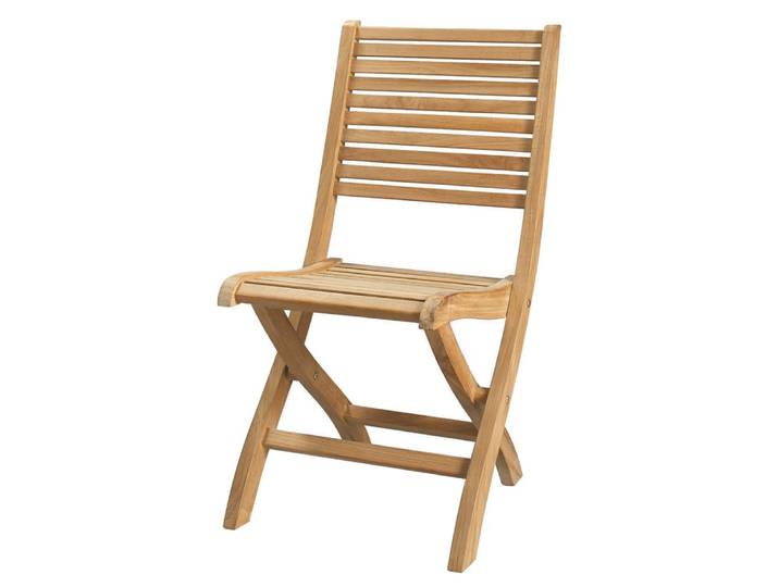 Klappgartenstuhl aus massivem Teakholz