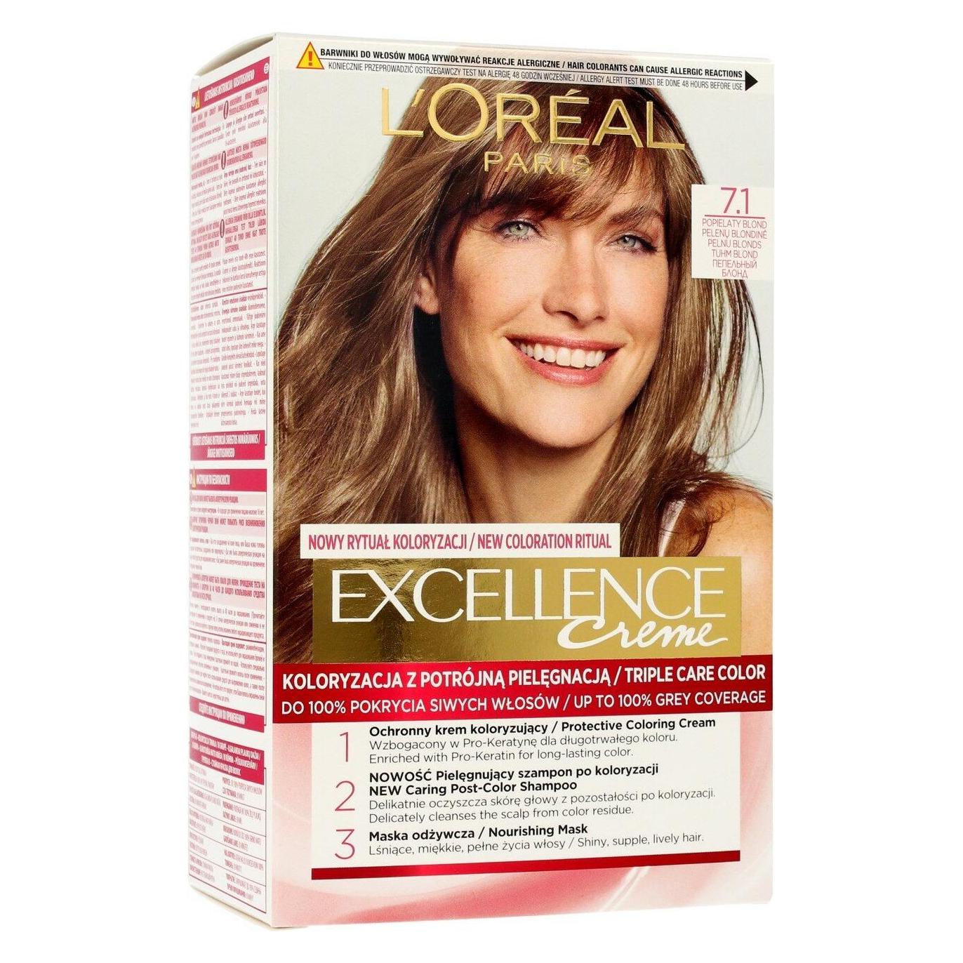L'Oréal Paris Excellence Creme (7.1 Aschblond) (0289324)