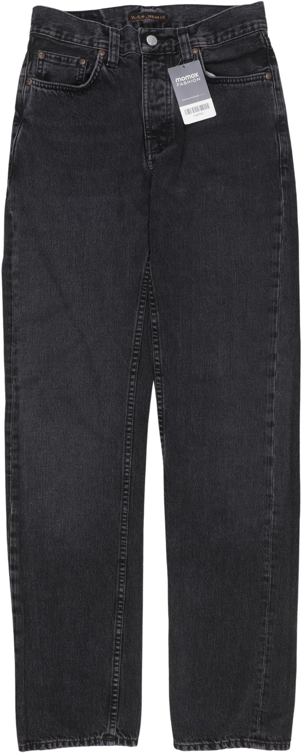 Nudie Jeans Herren Jeans, Schwarz, Gr. W27, Baumwolle - Second Hand
