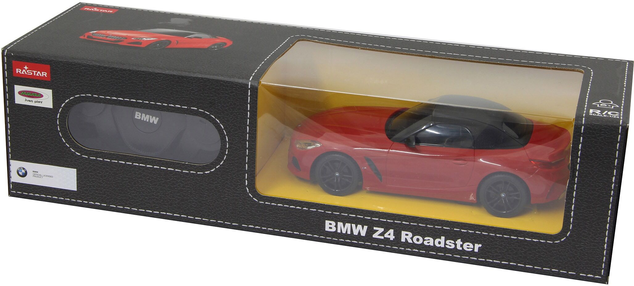 RC-Auto JAMARA "BMW Z4 Roadster 1:24 27 MHz, rot", rot, Fernlenkfahrzeuge, KinderB:18cm H:9cm T:53cm, Kunststoff, RC-Auto, B:18cm H:9cm T:53cm