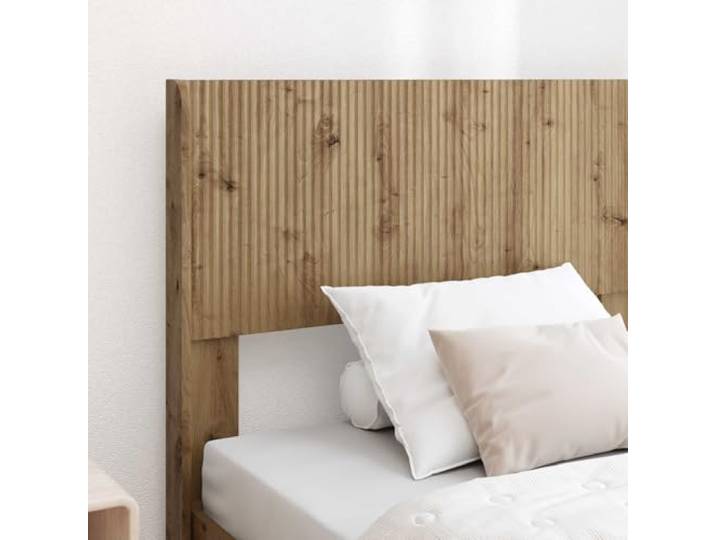 KTHLBRH Boxspringbett 75 x 190 cm Eiche Handwerk Technisches Holz, Latten aus Sperrholz, 140 kg Tragkraft, mit Kopfteil