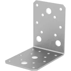 GH, Holzverbinder, Winkelverbinder 65/ 90S ohne Steg / 90x65x90x2,5 - Stahl feuerverzinkt (Winkelverbinder, 100 Stk.)
