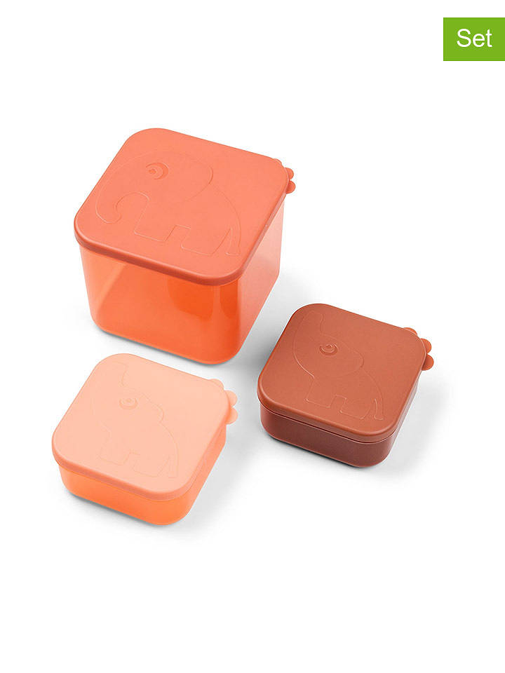 done by deer 3tlg. Lunchboxen-Set "Elphee Papaya" in Orange - onesize