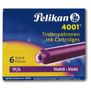 Pelikan 4001 TP/6 Tintenpatronen für Füller violett 6 St.