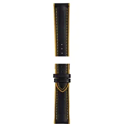 Certina Leder Lederarmband ohne Schließe 20mm/18mm C610020868 - gelb,schwarz