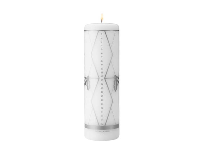 Georg Jensen bougie calendrier 2026 impression argentée